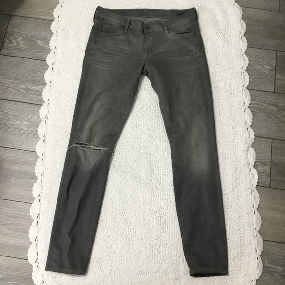 Citizens Of Humanity Avedon Low Rise Skinny Leg Washed Out Grey Jeans. S… - Picture 1 of 16
